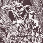 Rhythm and Blues, wood engraving
